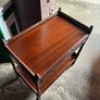 A mahogany cutlery trolley Image 2