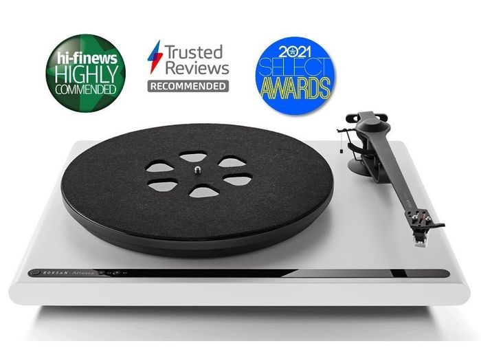 Rare Multy award winning Audiophile Quality Roksan Attessa Turntable ice White pristine condition Stunning bargain