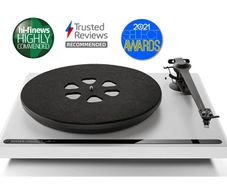 Rare Multy award winning Audiophile Quality Roksan Attessa Turntable ice White pristine condition Stunning bargain