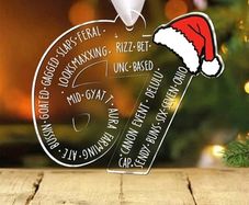Six Seven Christmas Ornament, Funny Number Meme Ornament, 6 7 Christmas Tree Decoration, Christmas Gift For Kids, Gen Alpha Humor Ornament,Acylic Christmas Pendant Decor ,Christmas Holiday Party Home Decor