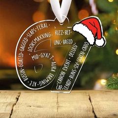 Six Seven Christmas Ornament, Funny Number Meme Ornament, 6 7 Christmas Tree Decoration, Christmas Gift For Kids, Gen Alpha Humor Ornament,Acylic Christmas Pendant Decor ,Christmas Holiday Party Home Decor