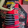 Tommy Hilfiger colorful red Black yellow 4 seasons cotton dress L Image 3