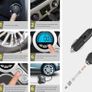 Car Tyre Inflator Air Compressor Tyre Pump 12V Electric Car Air Pump for Car Tyres Bike Tyres with Digital Tyre Pressure Gauge and Inflator Valve Adaptors LED Light (FREE POSTAGE) Image 2