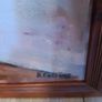 Signed painting in wooden frame Image 2