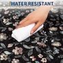 Hallway Runner Rug 60x180 cm, Floral Bedside Rugs Bedroom, Washable Farmhouse Carpet for Living Room, Low Pile Foldable Floor Mat for Kitchen, Black Image 8