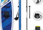 Inflatable Paddle Board, Kayak Conversion kit, SUP Board with Kayak Seatset with Carry Backpack, Pump, Paddle , 10ft, Blue