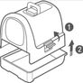 Enclosed Cat Litter Tray System - Curver  27 Litres Image 2