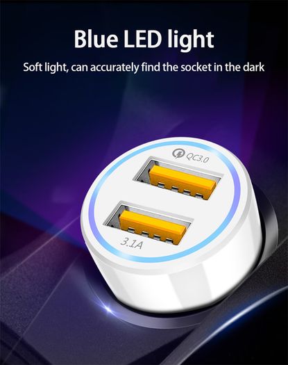 New 5.0V Dual USB Port Fast Car Charger For Apple iPhone