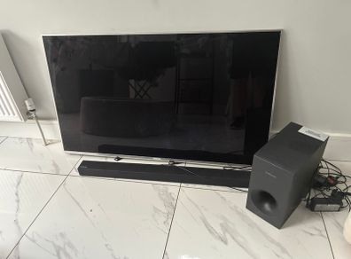 LG 49 inch TV and Samsung sound entertainment package