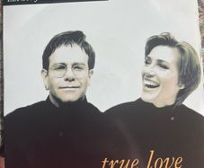 Elton John and Kiki Dee true love picture sleeve vinyl  record single in vg+ condition
