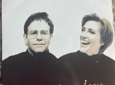 Elton John and Kiki Dee true love picture sleeve vinyl  record single in vg+ condition
