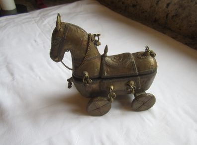 Vintage Rajasthani horsebox,  India wood