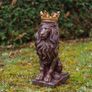 Large Antique Style Lion Garden Statue  Cast Stone Sculpture 57cm Image 3