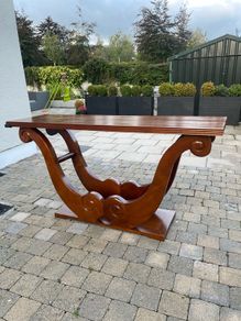 console table mahogany