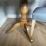 solid wood dining table with four chairs Image 2