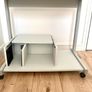 Computer Desk with Keyboard Tray & PC Tower Shelf Grey Image 6