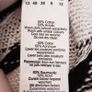 Boohoo White Black Wavy Stripe Crochet Button Through Knit Midi Dress 12UK/40EU Image 8