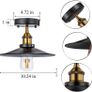 Vintage Ceiling Light, Edison Flush Mounted Retro Style E27 Industrial Ceiling Light Fixture (FREE POSTAGE) Image 5