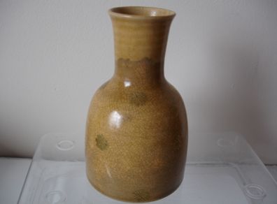 Vintage Crackle Glaze  Sake Bottle