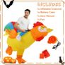 Inflatable Costume Chicken Halloween Costumes Adult Kid Inflatable Costumes for Men Women Blow up Costumes Funny Fancy Dress Party Image 2