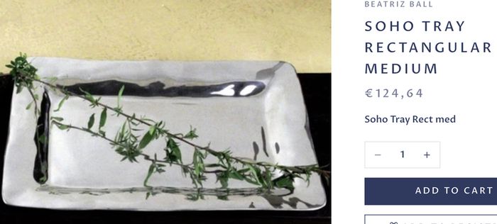 Beatriz Ball Soho Rectangular Serving Platter