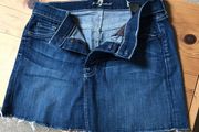 7 For All Mankind Denim mini