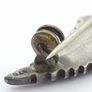 Vintage 925 Sterling Silver Abalone Fern Leaf Brooch Image 5