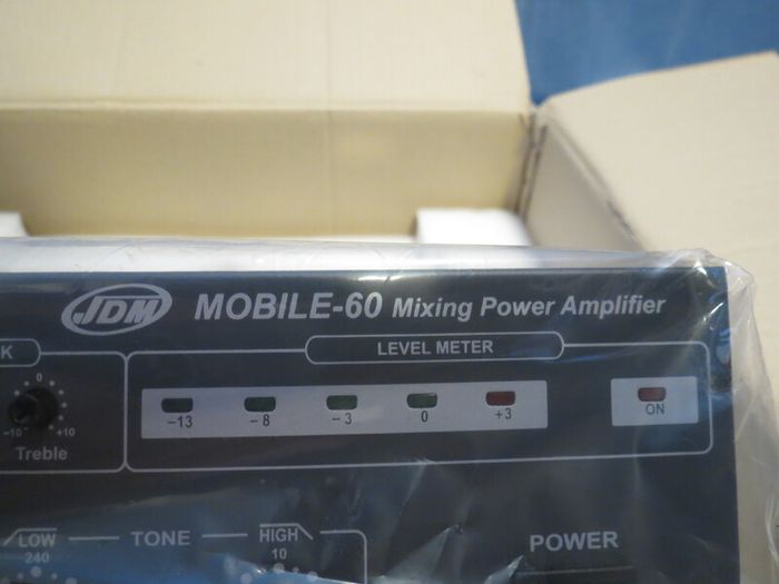 NEW >> Amplifier JDMC - MOBILE 60 - 60W Mixer Amplifier AC/DC 12v (with built in inverter)