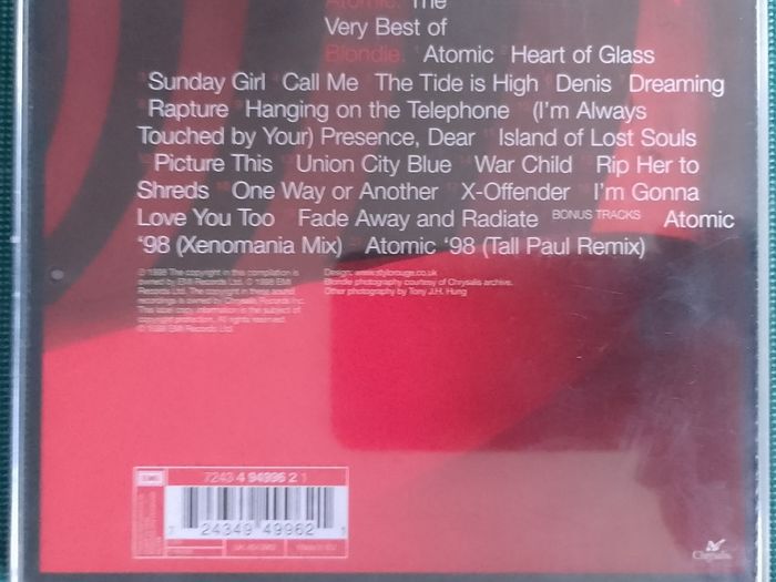 Blondie - Atomic: The Very Best Of CD (1998) New Wave Synth Pop Rock EX+