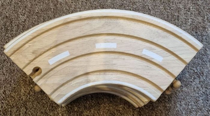 Big wooden railway track