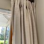 Large pair of fleece interlined curtains Image 4