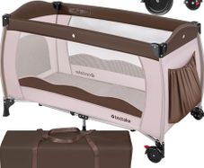 Travel Cot with Folding Function & Wheels Tectake NEW