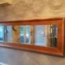 Oak Cabinet and mirror for sale Image 4