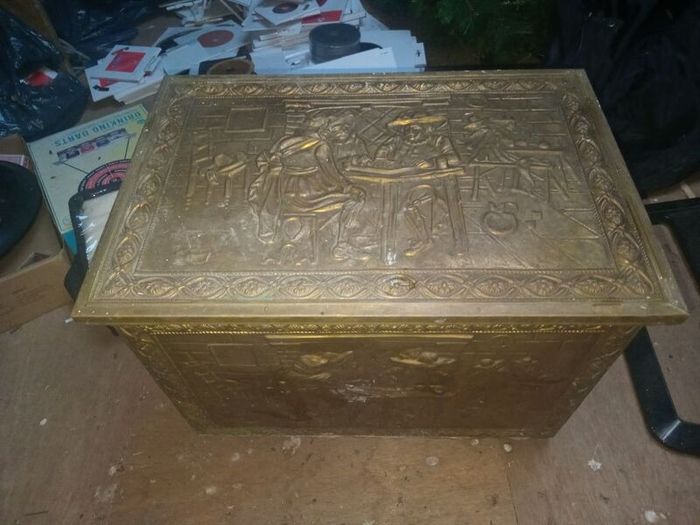 Brass Coal Box Coal Scuttle
