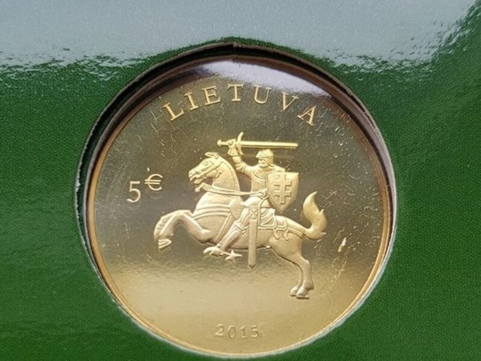 Lithuania 2015 year Proof coin.