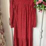 Bnwt red vneck long tiered dress size 12 long sleeves Image 9