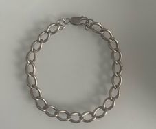 Men's Sterling Silver 925 Link Bracelet 23 cm