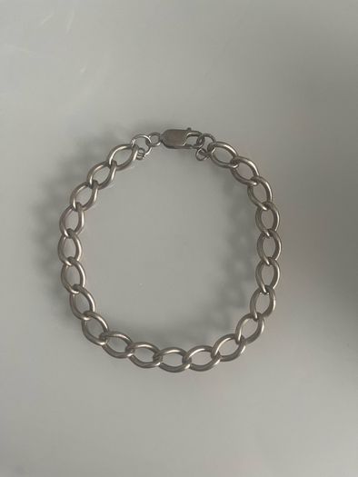 Men's Sterling Silver 925 Link Bracelet 23 cm