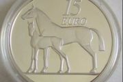 Ireland 15 Euro 2010 Animals Horse Silver with box and certificate