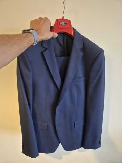 Benetti Luxury 3 Piece Suit Electric Navy (Wedding, Best Man, Groomsman, Sunday Suit)