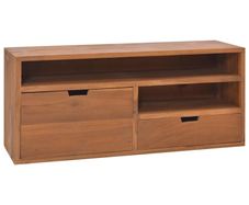 TV Cabinet 90x30x40 cm Solid Teak Wood