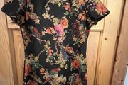Beautiful Smashed Lemon Parrot Dress Size 12