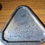 Unique Vintage Old Metal Engraved Handcrafted Tray Image 4