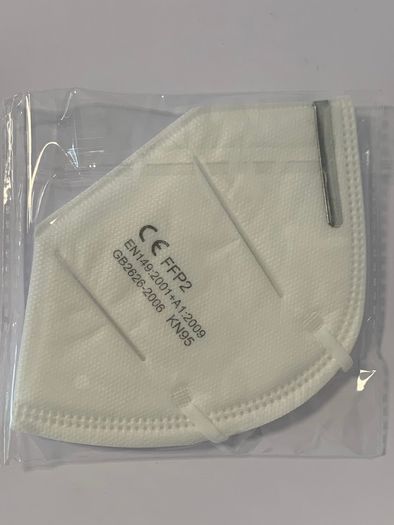 Pack of 2 KN95 Protective Face Mask, Disposable respirator, 95% Filtration
