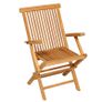 5 Piece Garden Dining Set Solid Teak Wood Image 7