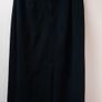 vintage wool warm maxi straight skirt Image 3