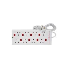 8 Gang Surge Protection Extension Lead 2 Meter