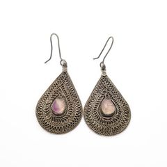 925 Sterling Silver Vintage Ametrine Earrings
