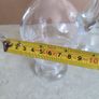 Vintage Hand Blown Cut Glass Set of 2 Small Glass Decanters for Oil and Vinegar or wine carafe. Image 5