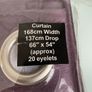 Faux Silk Eyelet Curtain BNWT Image 3